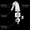 TLE26002T-EC ก๊อกเดี่ยวเซ็นเซอร์ ทรง Semi-tall สร้างพลังงานในตัวเอง