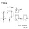TLE24005T-AC ก๊อกเดี่ยวเซ็นเซอร์ ชนิดฝังผนัง (ใช้ไฟฟ้า 220V)