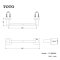 YT408S4R ราวแขวนผ้า (ความยาว :400มม.)