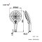 Z001V(HM) หัวฝักบัว 3 ฟังก์ชั่น (ปุ่มกดเปลี่ยนฟังก์ชั่น)