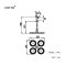 Z74C ฝักบัวก้านแข็งแบบ 4 วง ชนิดติดเพดาน รุ่น MODULAR