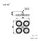Z74V หัวฝักบัวก้านแข็งแบบ 4 วง รุ่น MODULAR
