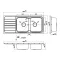 CT81201TD อ่างซิงค์สเตนเลส 2 หลุม 1 ที่พักจาน