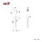 FXHOY-H02WHS สายฉีดชำระ รุ่น Hori สีขาว
