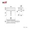 HWHOY-H107B ชั้นวางจาน แบบตั้งพื้น ขาสูงบนอ่างซิงค์