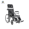 รถเข็นผู้ป่วยปรับเอนนอนตามล็อก เบาะหนัง โครงเหล็กพ่นสี | KY902GC-46