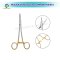 คีมจับเข็มผ่าตัดด้ามชุบทอง (Needle Holder) สแตนเลส ขนาด 14 / 16
