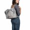 Casual Twin Diaper Bag, Triangle Light Grey