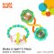 Bright Starts Grab'n Spin Barbell Rattle 2 Pack ชุดของเล่นเขย่า