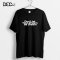 เสื้อยืดดำ typography