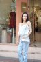 เสื้อสายเดี่ยวสีขาว Odile A14BL04WH