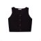 Kittin Knit Crop Top 1816 Black