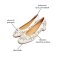 Micco Leaf Pattern Lambskin Flats 2604-5