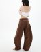Tivona รุ่น COTTON BARREL PANTS CHOCO