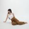 Tivona รุ่น COTTON BARREL PANTS CARAMEL