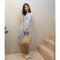 Odile Mini dress รุ่น A19DR21BL ( White/Blue )