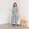 Odile long jumpsuit ( สีน้ำเงิน ) รุ่นS19DR15BL