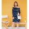 Odile  shoulder dress รุ่น A17DR11BL ( สีน้ำเงิน )