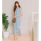 Odile  jumpsuit ( จั้มสูทแขนกุดสีฟ้า ) รุ่น S17DR01BL