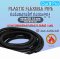 ท่อกระดูกงู ท่อร้อยสายไฟ สีดำ PLASTIC FLEXIBLE PIPE ( ขนาด รู 10 มิล รอบนอก 13 มิล ) แบบผ่า เกรดไม่ลามไฟ