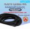 ท่อกระดูกงู ท่อร้อยสายไฟ สีดำ PLASTIC FLEXIBLE PIPE ( ขนาด รู 10 มิล รอบนอก 13 มิล ) แบบไม่ผ่า เกรดไม่ลามไฟ