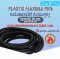 ท่อกระดูกงู ท่อร้อยสายไฟ สีดำ PLASTIC FLEXIBLE PIPE ( ขนาด รู 16 มิล รอบนอก 20 มิล ) แบบไม่ผ่า เกรดไม่ลามไฟ