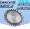 RS35-10TA เฟืองโซ่ ( SPROCKET TYPE A ) สำหรับโซ่เดี่ยว เบอร์ 35 - 10 ฟัน ไม่มีดุม แผ่นเรียบ