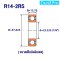 R14-2RS ตลับลูกปืนเม็ดกลมขนาดเล็ก ( Miniature ball bearings ) 22.225x47.625x12.70 mm