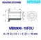 บุช FDU BUSH MB0806-15FDU บุชโลหะ มีปีกผ่า เคลือบเทฟล่อน Bearing Bushing (อะไหล่รถ KUBOTA) บูชคูโบต้า