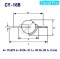 CY-16B ลูกบอลลำเลียง BALL TRANSFER UNITS แบบหน้าแปลนทรงจานบิน ( UFO )