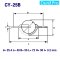 CY-25B ลูกบอลลำเลียง BALL TRANSFER UNITS แบบหน้าแปลนทรงจานบิน ( UFO )