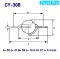 CY-30B ลูกบอลลำเลียง BALL TRANSFER UNITS แบบหน้าแปลนทรงจานบิน ( UFO )