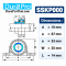 ตลับลูกปืนตุ๊กตาสแตนเลส SSKP000 ขนาดรูเพลา 10 มม. (Stainless Steel Pillow Block Bearing Unit)