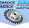 RS35-22TB เฟืองโซ่ ( SPROCKET TYPE B ) สำหรับโซ่เดี่ยว เบอร์ 35 - 22 ฟัน มีดุม 1 ข้าง