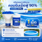 ชุด ทุ่นลอยคลอรีน รุ่นฟ้า-ขาว คลอรีนเม็ดฟู่ 90% ขนาดเม็ด 330Mg  | Hydrolized ไฮโดรไลซ์