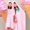Holihi Accessories/ Hooded Swim Towel (Pink)