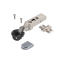 Glass door hinge