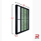 Aluminum Sliding Door Black Wrought Stainless Steel Winking