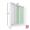 UPVC Sliding Door 7.3 White Winstar
