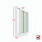 UPVC Sliding Window 7.3 White Winstar