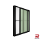 Black Winking Sliding Aluminum Door