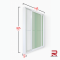 White Winking Sliding Aluminum Door
