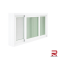 White Winking Aluminum Sliding Window
