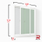 White Winking Aluminum Sliding Window