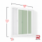 White Winking Aluminum Sliding Window
