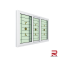 3 UPVC Sliding Windows with Wrought Iron + 2 Layers of Glass
