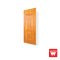 PVC Mullion Door with Golden Teak Pattern Wintech
