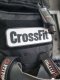 แผ่นข้อความ PVC Crossfit สำหรับติดกระเป๋า หมวก เข็มขัด ออกกำลังกาย