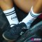 Fitpro Socks ถุงเท้าข้อยาว ถุงเท้าออกกำลังกาย รุ่น Eat Sleep Workout Repeat