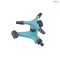 PLASTIC 3-ARM ROTARY SPRINKLER ON PLASTIC WHEEL BASE